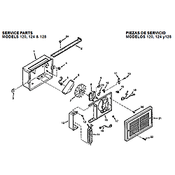 Broan 120 High-Capacity Wall Register Heater Parts breakout large