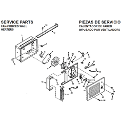 Air Care AC188 Wall Mounted Heater Parts breakout small