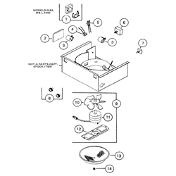 NuTone 3082 Range Hood Power Unit Parts breakout large