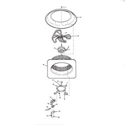 Broan 350BK Roof Mounted Attic Ventilator Parts breakout large