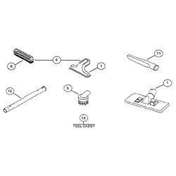 NuTone 373 Tool Kit Parts breakout large