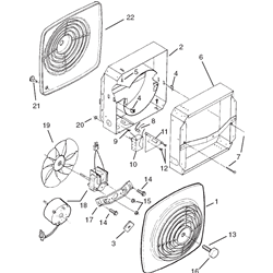 Nautilus N287S Exhaust Fan Parts breakout small