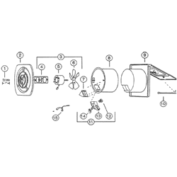 NuTone 602 Through The Wall Exhaust Parts breakout large