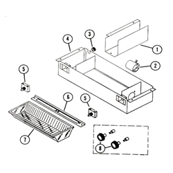 NuTone 6070 Hood Adapter Kit Parts breakout large