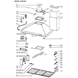 Broan 614804EX Stainless Steel Range Hood Parts breakout large