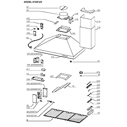 Broan 619004EX Stainless Range Hood Parts breakout large