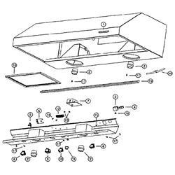 NuTone 64000 Rangemaster Encore Hood Parts breakout large