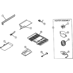 NuTone 660P Valuetest Heat-A-Lite Parts breakout large