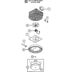 NuTone 667N Value Test Fan-Light Parts breakout large