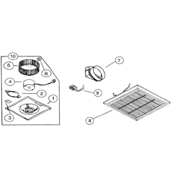 Nautilus N212 Exhaust Fan Parts breakout small