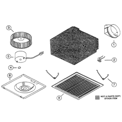 NuTone 671 Exhaust Fan Parts breakout large