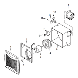 Broan 674 Bathroom Ventilation Fan Parts breakout large