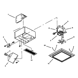 Broan 681 Plastic Housing Ventilator Parts breakout large