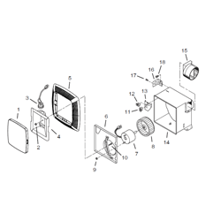 Broan 683L Ventilation Fan/Light Parts breakout large