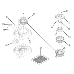 NuTone 683 Exhaust Fan Parts breakout large