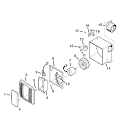 Broan 685 Ventilation Fan/Light Parts breakout large