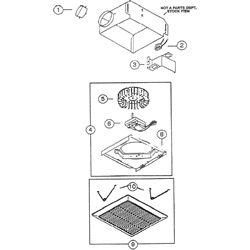 NuTone 693 Bathroom Exhaust Fan Parts breakout large