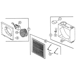 NuTone 697 Exhaust Fan Parts breakout large