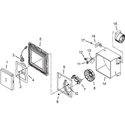 Broan 707 Fan/Light Parts breakout large