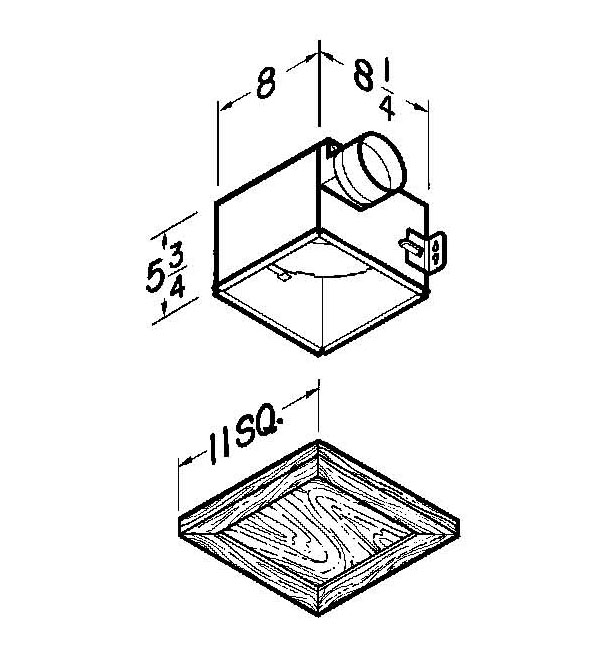 Nautilus N708 Exhaust Fan Parts breakout small