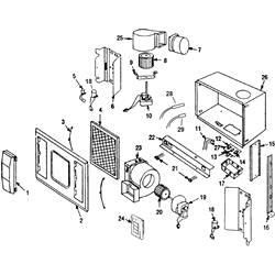 Air Care AC2039 Heat/Exhaust Fan/Light Parts breakout large