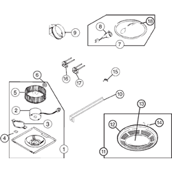 Broan 751 Fan/Light Parts breakout large