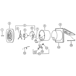 NuTone 8110 Utility Fan Parts breakout large