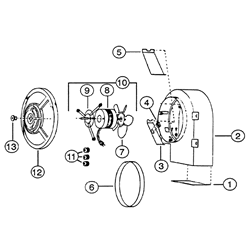 NuTone 8510 Utility Fan Parts breakout large