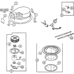 NuTone 8661 Deluxe Fan-Light Parts breakout large