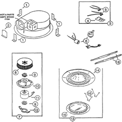 NuTone 8662NL Deluxe Fan-Light Parts breakout large