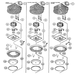 NuTone VL3668MBR Deluxe Fan-Light Parts breakout large