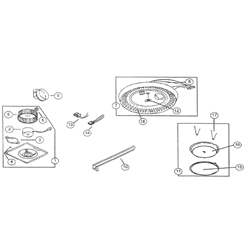 NuTone 8663RMBR Deluxe Fan-Light Parts breakout large