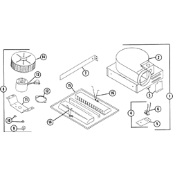 NuTone 8812 Deluxe Exhaust Fan Parts breakout large