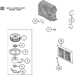 NuTone 8831 Exhaust Fan Parts breakout large