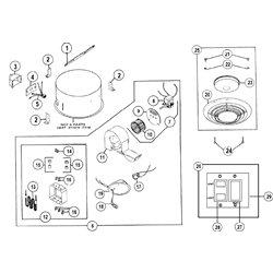 NuTone 9013NL Deluxe Heat-A-Lite Parts breakout large