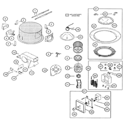 NuTone G9091 Deluxe Heat-A-Ventlite Parts breakout large