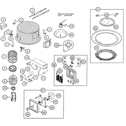 NuTone 9111 Deluxe Heat-A-Ventlite Parts breakout large