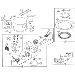 NuTone 9113 Ceiling Deluxe Heat-A-Ventlite Parts breakout large