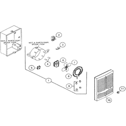 NuTone 9376 Wall Heater Parts breakout large