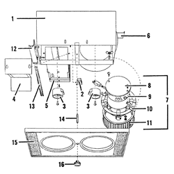 NuTone 9452 Bulb Heater Parts breakout large