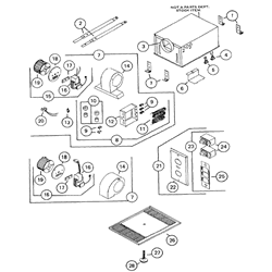 NuTone 9605N Deluxe Heat-A-Vent Parts breakout large