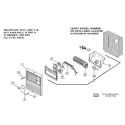 NuTone 9810WH Wall Heater 1000Watt Dual Voltage Parts breakout large