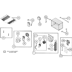 NuTone 9905 Heat-A-Vent 70Cfm Exhaust Fan Parts breakout large