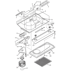 Kenmore 5638 42 Inch, Black Range Hood Parts breakout large