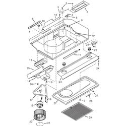 Broan QS242SS Stainless Steel Range Hood Parts breakout large