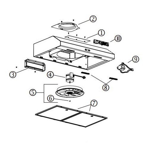 Broan BCDF136SS Under-Cabinet Range Hood, 375 Max Blower breakout large