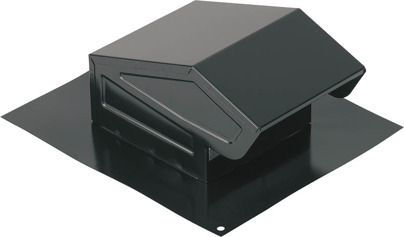 Broan 636 Roof Cap  3-4 Round Black