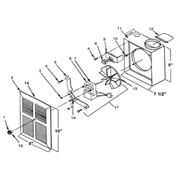 NuTone C305C2 Economy Exhaust Fan Parts breakout large