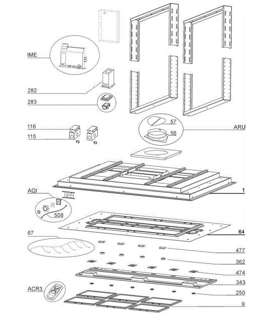 BEST CC34E6SB Range Hood Parts breakout large