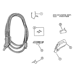 NuTone CH610 Current Carrying Direct Connect Hose Parts breakout large